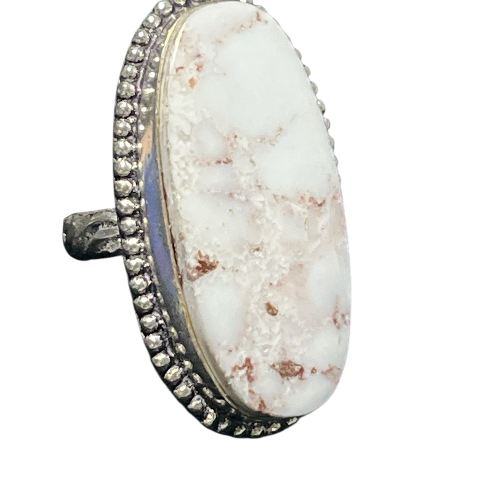 Wild Horse Magnesite Stone Ring - Picture 2 of 2